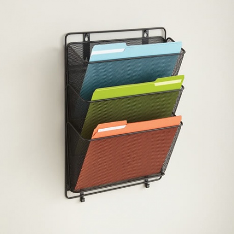 Mesh Document Rack with Optional Hanging Brackets